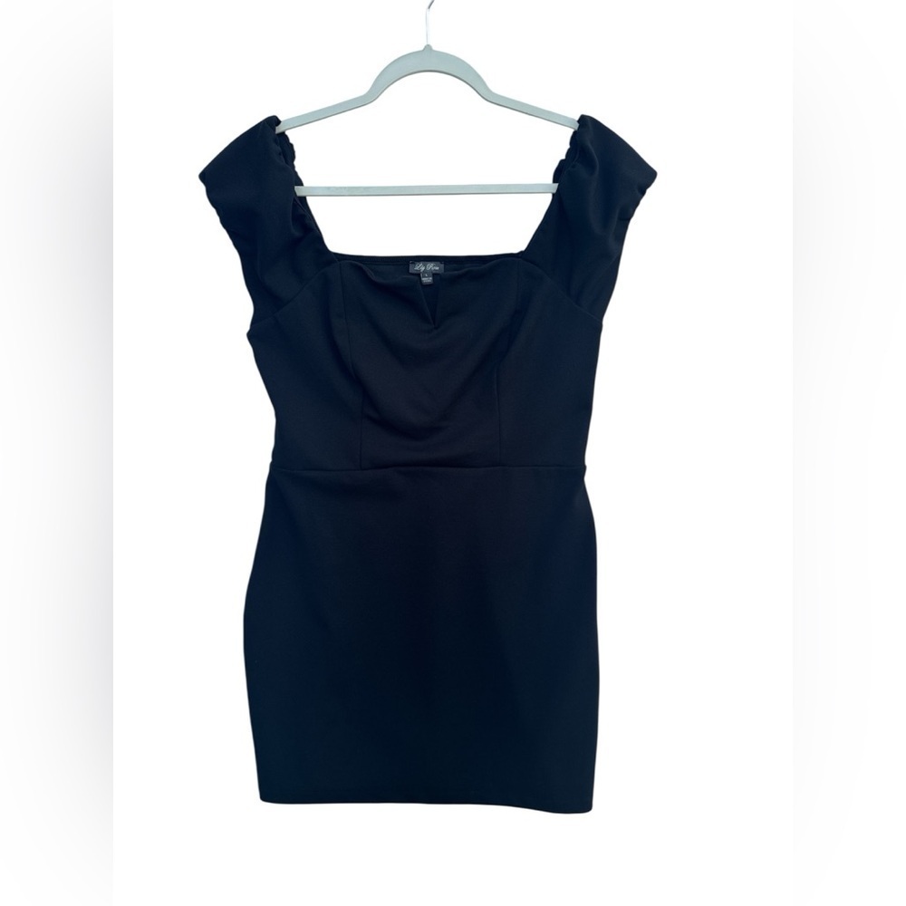 LILY ROSE Classic Black Mini Dress size L